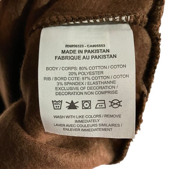 Nike Center Swoosh Chocolate Brown S Sweatshirt Relaxed Sporty Streetwear - Picture 5 of 8